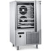 Eurodib BCB-15US blast chiller/freezer with door open showing stainless steel pan racks and evaporator fans