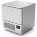 Eurodib ECOBLAST320 stainless steel countertop blast chiller/freezer with door closed and side control panel, angled
