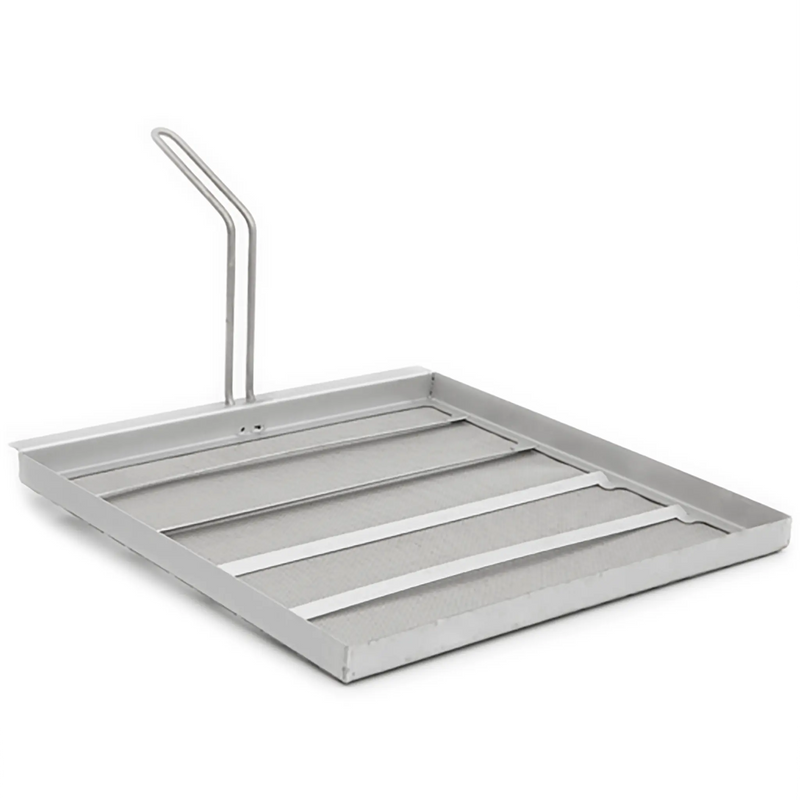 Frymate deep fryer filter for American Range AF-35/50 fryers, stainless steel ribbed filter tray with lift handle