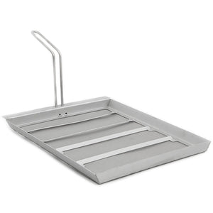 Frymate deep fryer filter for Vulcan LG400 fryers, stainless steel filter screen with raised ribs and lift handle