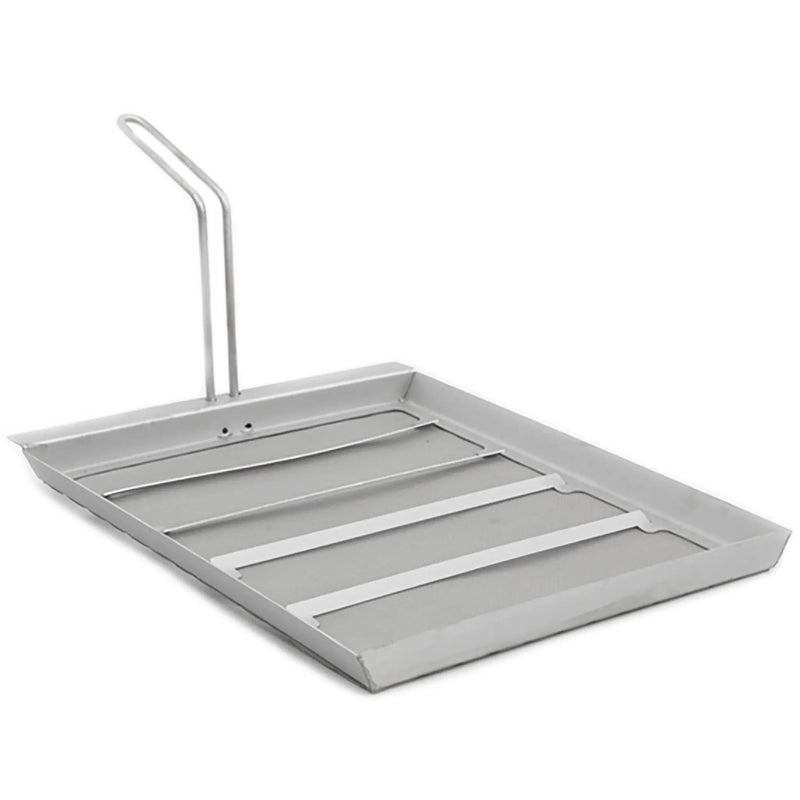 Frymate deep fryer filter for Vulcan LG400 fryers, stainless steel filter screen with raised ribs and lift handle