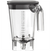 Hamilton Beach 6126-755R extra 2L blender container in clear plastic with black lid, clear handle and blade assembly