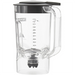 Hamilton Beach 6126-908R extra 1.3L blender container in clear plastic with black lid, handle and blade assembly