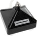 Hamilton Beach BCR100 blender container rinser, close-up of the black base with logo and chrome rinse nozzle