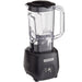 Hamilton Beach HBB908R 44 oz commercial bar blender with clear container and black base, angled left view