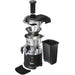 Hamilton Beach HJE960 commercial electric juicer, exploded view of the lid, basket, bowl, base and pulp bin