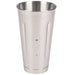 Hamilton Beach HMD200 series single-spindle drink mixer accessory, stainless steel malt cup, front view