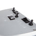 Hamilton Beach HMD400 series drink mixer, close-up of the top toggle speed switches and rocker power switches