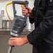 Hamilton Beach HMI series commercial immersion blender, chef gripping the handle and motor body during use
