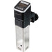 Hamilton Beach HSV1000 AcuVide 1000 sous vide immersion circulator with black top and stainless steel body, front