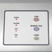Hamilton Beach HVS400R vacuum sealer, close-up of the control panel with stop, manual seal and start buttons