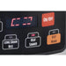 Hamilton Beach 37590 rice cooker/warmer, close-up of the digital display with long grain, simmer and keep warm keys