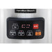 Hamilton Beach 37590 commercial 90 cup rice cooker/warmer, close-up of the black control panel and LED timer