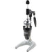 Hamilton Beach model 932 manual citrus juicer, angled view with the black pull lever and stainless steel press