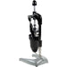Hamilton Beach model 932 manual juicer in black and silver, front view with the lever handle pulled down