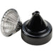 Hamilton Beach model 932 manual juicer, removable stainless steel strainer and black reamer cone parts