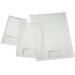 Hamilton Beach textured external chamber vacuum sealer bags in assorted sizes, three clear embossed pouches