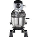 Hobart Centerline HMM20-1STD 20 qt planetary mixer, front view with stainless steel bowl, bowl guard and black base