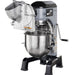 Hobart Centerline HMM20-1STD 20 qt planetary mixer shown with a vegetable slicer attachment fitted on the front hub