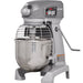 Hobart Legacy HL200-1STD 20 qt commercial planetary mixer, grey body with stainless steel bowl and bowl guard, angled