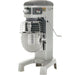 Hobart Legacy HL300-1STD 30 qt commercial planetary mixer, grey pedestal body with stainless bowl and guard, front view