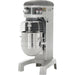 Hobart Legacy HL400-1STD 40 qt commercial planetary floor mixer, grey body with stainless bowl and wire guard, angled