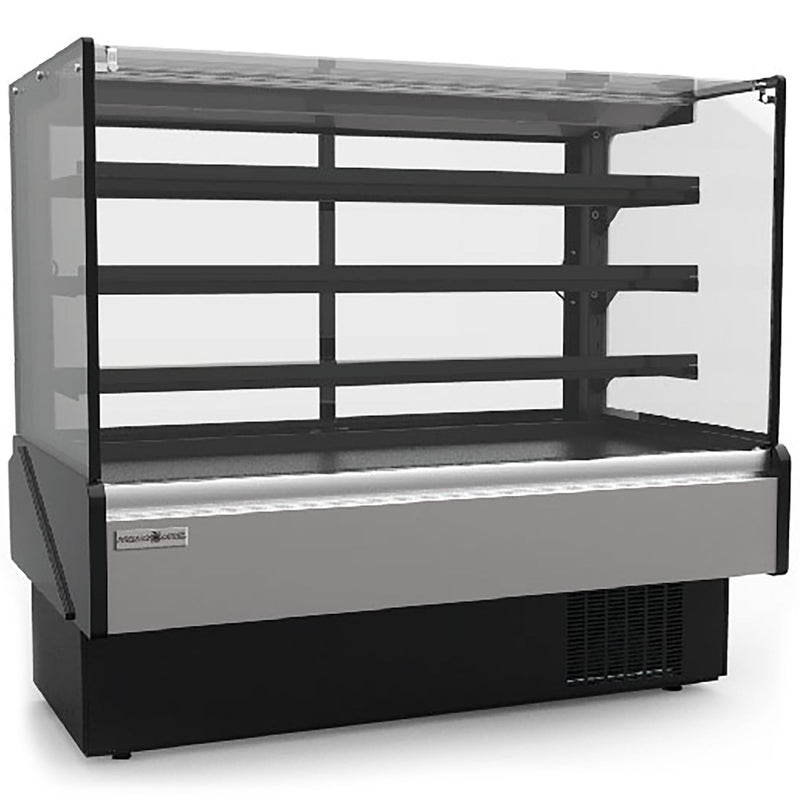 Hydra Kool KBD-FG Series Flat Glass 3 Tier Refrigerated Pastry Display Case - Various Sizes-Phoenix Food Equipment