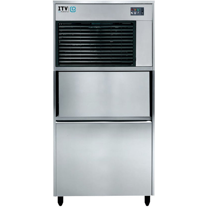 ITV IQ 300C Ice Machine, Flake Ice - 360LBS/24HRS, 132LBS Storage-Phoenix Food Equipment