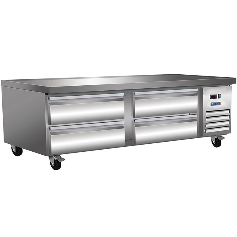 Ikon ICBR-74 Refrigerated 74" Chef Base - Fits 4" Deep Pans-Phoenix Food Equipment