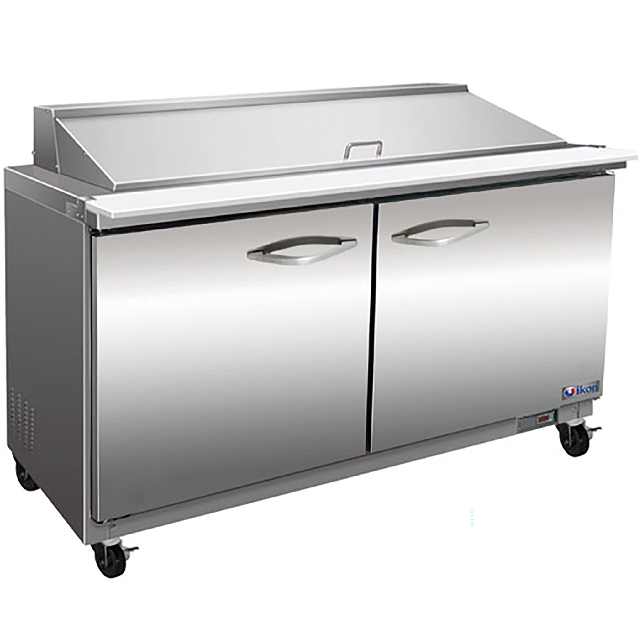 Ikon ISP61M Double Door 61" Refrigerated Mega Top Sandwich Prep Table-Phoenix Food Equipment