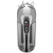 KitchenAid KHM7210CU 7-speed silver hand mixer, top view of the handle and speed control buttons