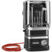 KitchenAid KSBC1B2BM 60 oz matte black commercial blender with sound enclosure and red power cord, angled