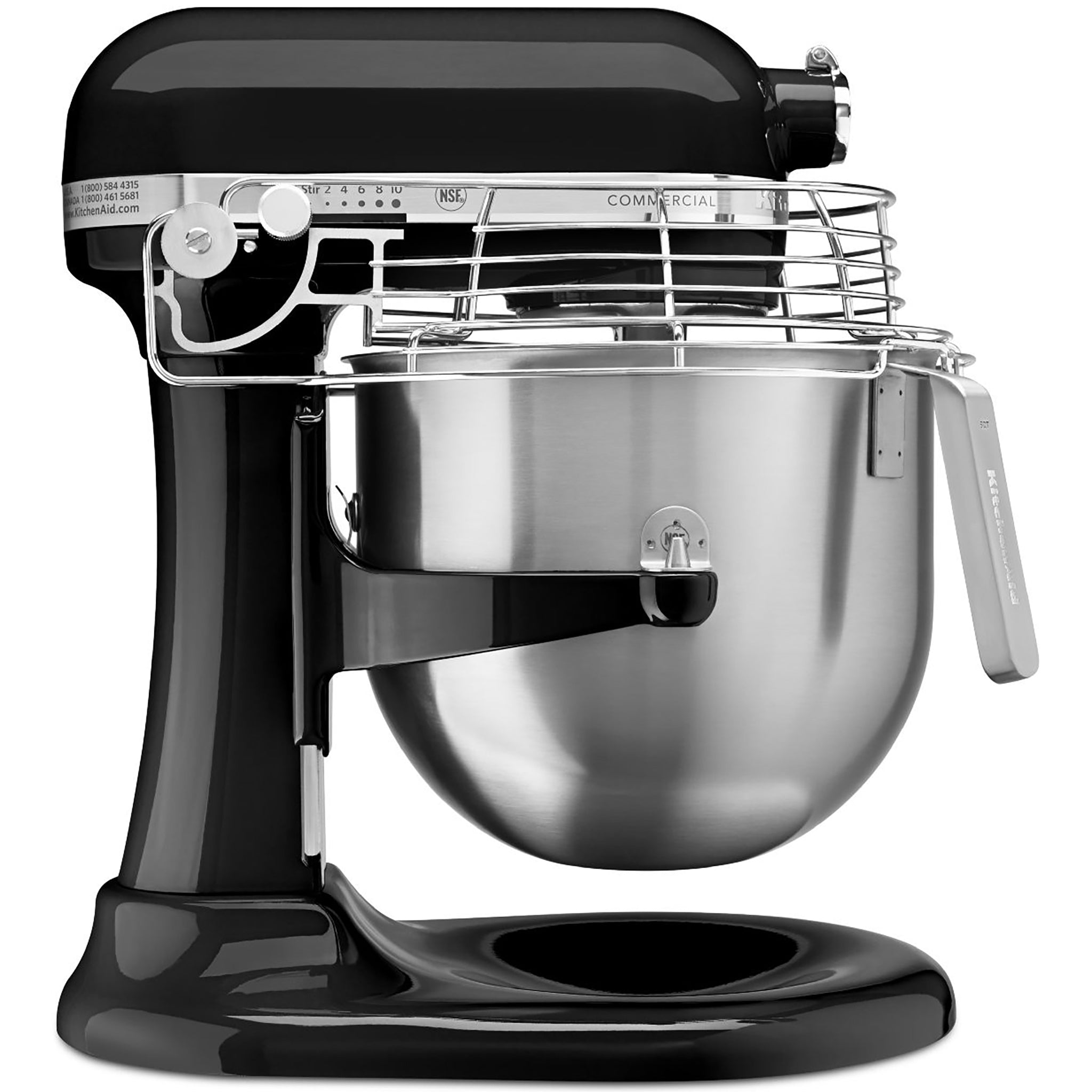 KitchenAid KSMC895OB Commercial Planetary Stand Mixer - 8 Qt Capacity, 110V-Single Phase-Phoenix Food Equipment