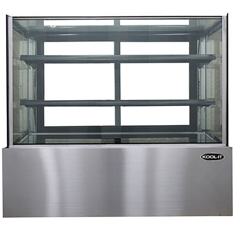 Kool-It KBF-72 Flat Glass 2 Tier 71" Refrigerated Pastry Display Case-Phoenix Food Equipment