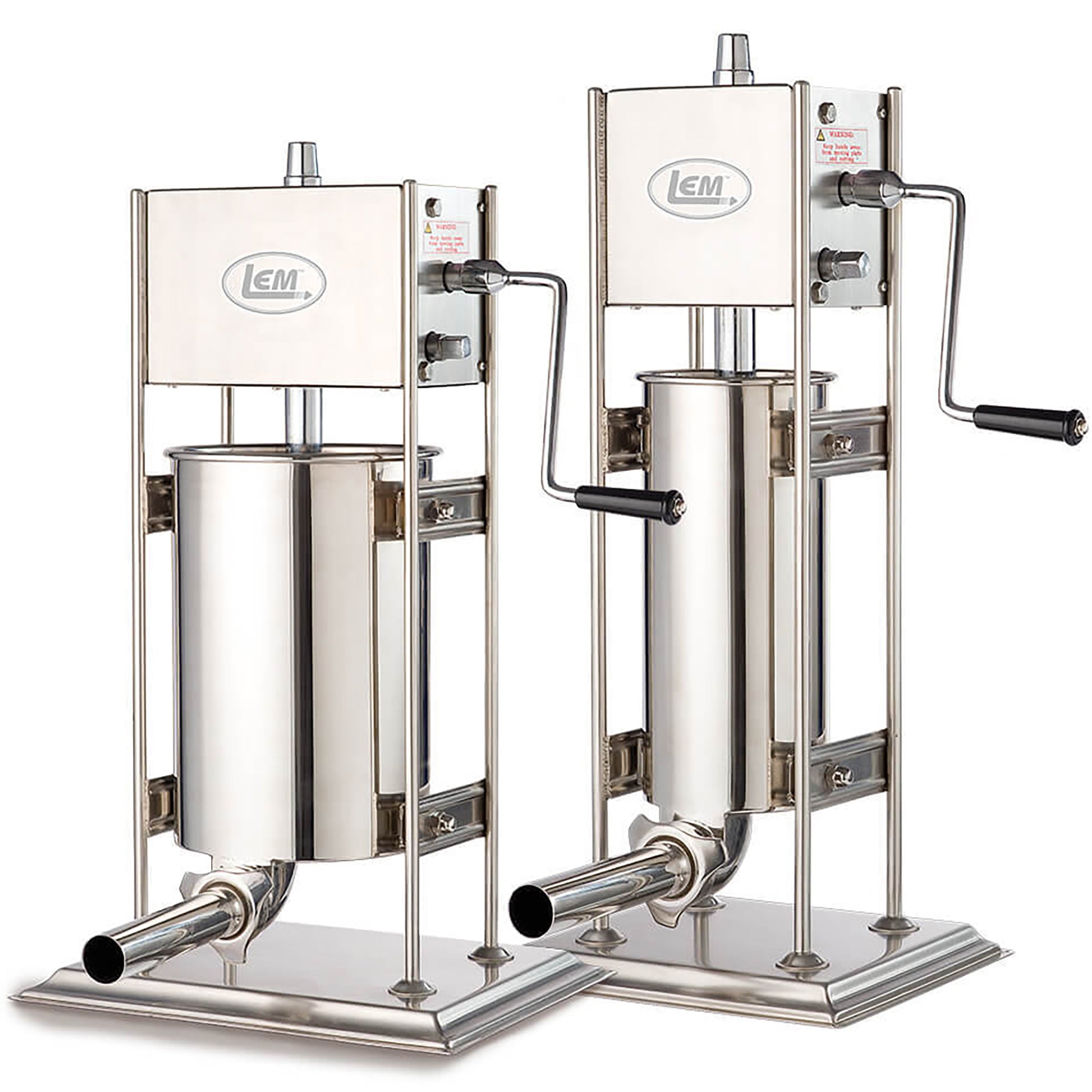 LEM 1111 Big Bite Manual Dual Gear 25LB Sausage Stuffer - Stainless Steel Stuffing Tubes-Phoenix Food Equipment