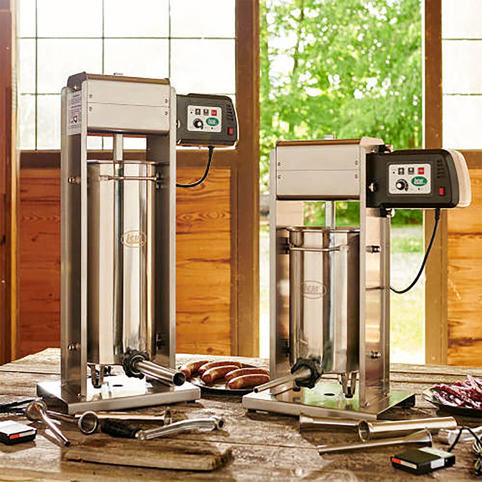 LEM 1219 Big Bite Motorized 20LB Sausage Stuffer Stainless Steel Stu