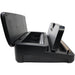 LEM 1393 MaxVac 250 out of chamber vacuum sealer with lid open, showing the bag roll storage and cutter inside