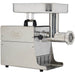 LEM 1779 size 8 Big Bite 0.5 HP stainless steel meat grinder, right side view of grinder head and motor housing