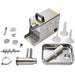 LEM 1780 size 12 Big Bite stainless steel meat grinder with included plates, knife, auger, stomper and tubes