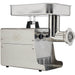 LEM 1781 size 22 Big Bite 1 HP stainless steel meat grinder, right side view of grinder head and motor housing