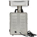 LEM 1781 size 22 Big Bite 1 HP stainless steel meat grinder, rear view showing vented motor housing and cord