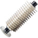 LEM 433TJ Big Bite 2 in 1 slicer tenderizer attachment, close-up of the white tenderizer blade roller with gear