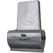 LEM 602TJ Big Bite 2 in 1 slicer and tenderizer, grey hammertone housing with feed chute, front view