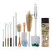 LEM 686 meat grinder cleaning kit with assorted bristle brushes in several sizes and a can of food-grade spray