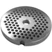 LEM size 22 meat grinder plate with 4.5 mm holes, stainless steel plate with rows of small round holes