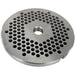 LEM size 32 meat grinder plate with 4.5 mm holes, stainless steel plate with rows of small round holes