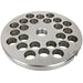 LEM size 32 meat grinder plate with 12 mm holes, stainless steel extra-coarse plate with large round holes