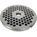 LEM size 12 meat grinder plate with 4.5 mm holes, stainless steel plate with rings of small round holes