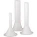 LEM plastic stuffing tubes for meat grinders, set of three white polypropylene sausage tubes in different widths