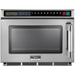 Midea 1817G1A commercial compact touchpad microwave with filter, 1800W, stainless steel with top touch controls